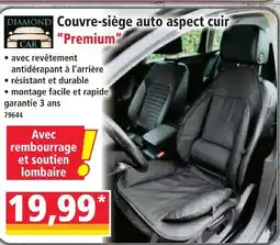 Norma Diamond car couvre-siège auto aspect cuir premium offre