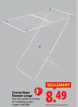 Lidl Livarno home étendoir à linge offre