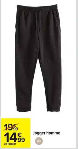Carrefour TEX Jogger homme offre