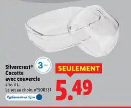 Lidl Silvercrest cocotte avec couvercle offre