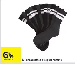 Carrefour Mi-chaussettes de sport homme offre