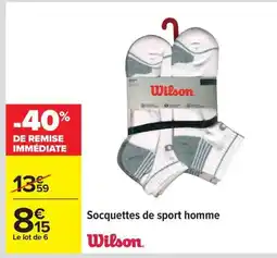 Carrefour WILSON Socquettes de sport homme offre