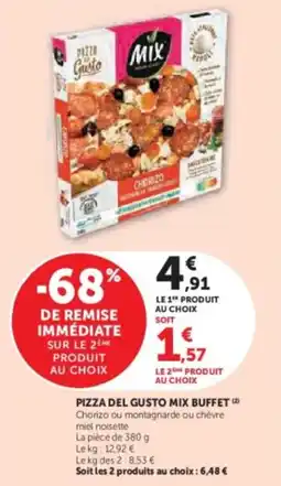 Super U Pizza del gusto mix buffet offre