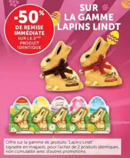 Super U Sur la gamme lapins lindt offre