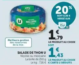 Super U Salade de thon u offre