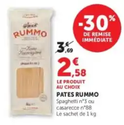 Super U Pates rummo offre