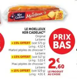 Super U Le moelleux ker cadelac offre