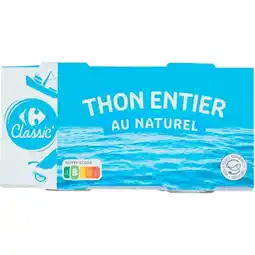 Carrefour Carrefour classic' thon entier au naturel offre