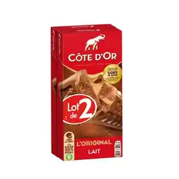 Carrefour Côte d'or tablettes de chocolat lot de 2 offre