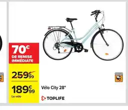 Carrefour TOPLIFE Vélo City 28" offre