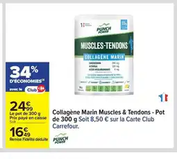 Carrefour Collagène Marin Muscles & Tendons - Pot offre