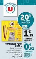 Super U Friandises pour chat u offre