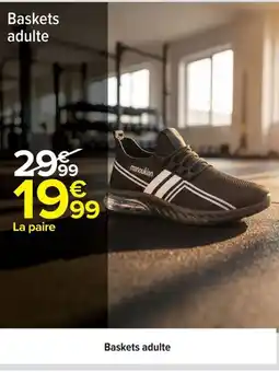Carrefour Baskets adulte offre