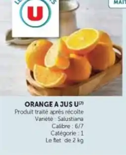 Super U Orange a jus u offre