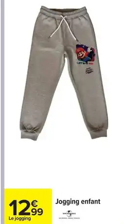 Carrefour Jogging enfant offre