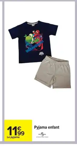Carrefour Pyjama enfant offre