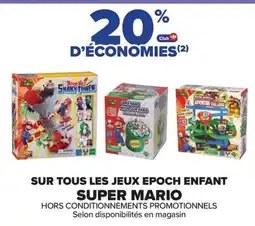 Carrefour SUPER MARIO Sur tous les jeux epoch enfant offre