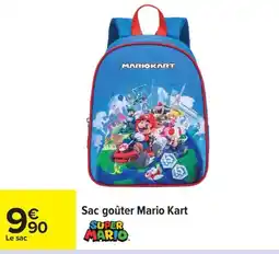 Carrefour SUPER MARIO Sac goûter Mario Kart offre