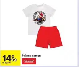 Carrefour NINTENDO Pyjama garçon offre