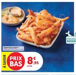 Hyper U Crevettes cuites offre