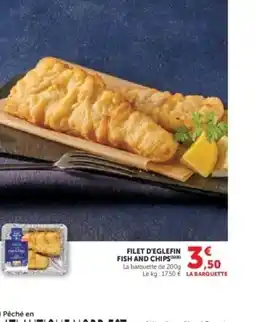 Hyper U Filet d'eglefin fish and chips offre