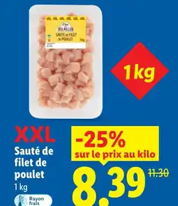 Lidl Sauté de filet de poulet offre