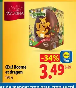 Lidl Œuf licorne et dragon offre