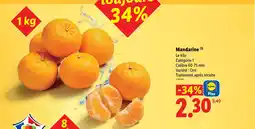 Lidl Mandarine offre