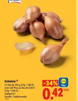 Lidl Echalote offre