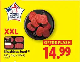 Lidl 8 hachés au bœuf offre
