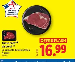 Lidl Basse côte de bœuf offre
