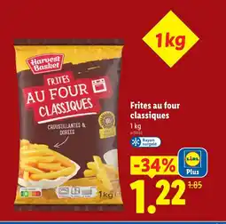 Lidl Frites au four classiques offre