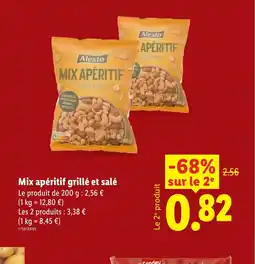 Lidl Mix apéritif grillé et salé offre