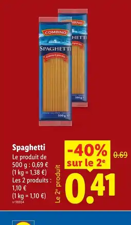 Lidl Spaghetti offre
