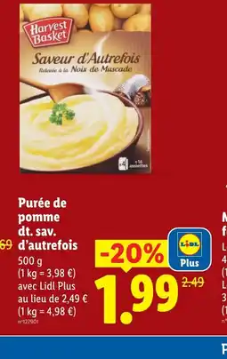 Lidl Purée de pomme dt. sav. d'autrefois offre
