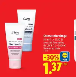 Lidl Crème soin visage offre