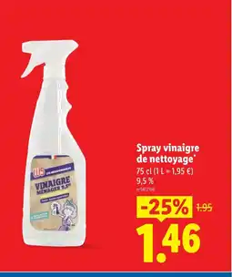 Lidl Spray vinaigre de nettoyage offre