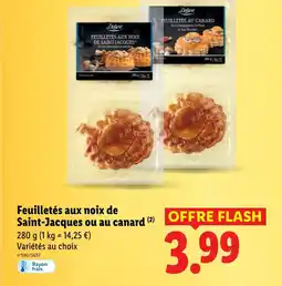 Lidl Feuilletés aux noix de Saint-Jacques ou au canard offre