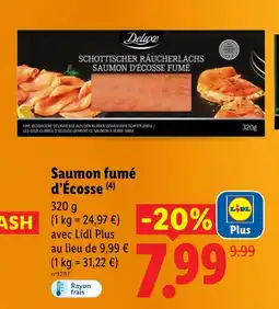 Lidl Saumon fumé d'Écosse offre