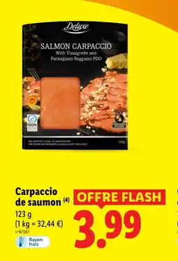 Lidl Carpaccio de saumon offre