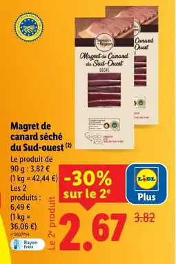 Lidl Magret de Canard du Sud-Ouest offre