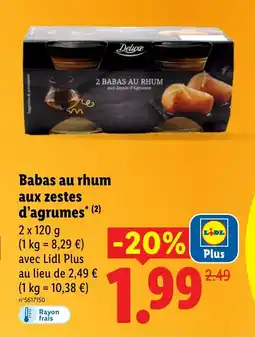 Lidl Babas au rhum aux zestes d'agrumes offre