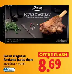 Lidl Souris d'agneau fondante jus au thym offre