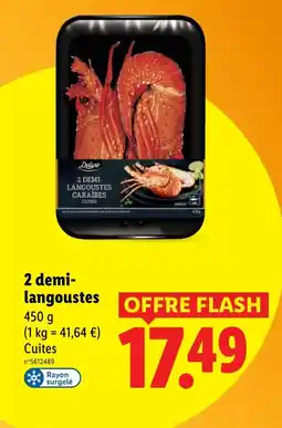 Lidl 2 demi- langoustes offre
