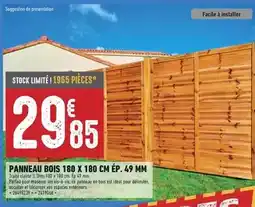 Brico Cash Dim - panneau bois 180 x 180 cm ép. 49 mm offre