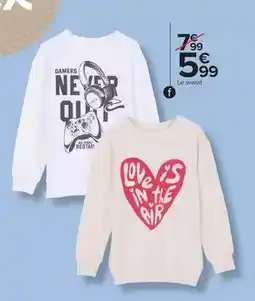 Carrefour Drive Sweat garçon offre