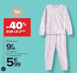 Carrefour Drive Tex - pyjama bebe offre