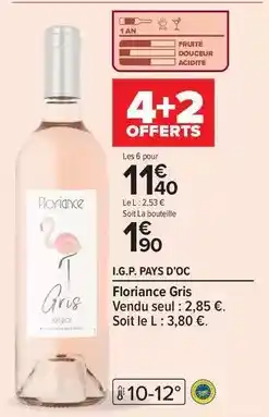 Carrefour Drive I.g.p. pays d'oc offre