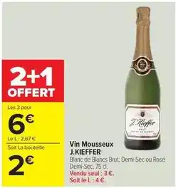 Carrefour Drive Vin mousseux offre