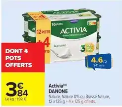 Carrefour Market Danone - activia offre